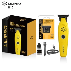 0mm Baber Cordless Rechargeable Edgers Clippers Hairdresser Electric Zero Gapped DLC T-Blade Trimmer