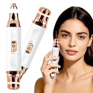 2 in 1 Eyebrow & Face Shaver for Women Rechargeable Face Razors for Women with Built in LED Lights Painless Hair Removal