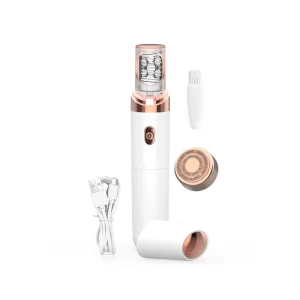 2 in 1 Lady’s Electric Facial Hair Remover Rotary Epilator for Woman Mini Portable Household Outdoor