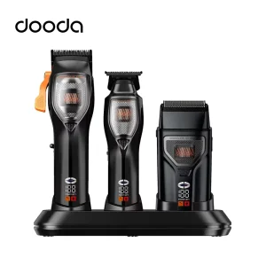 3 in 1 Outer Rotor Brushless Motor Hair Clipper Trimmer and Electric Shaver Set Cordless Hair Cutting Machine