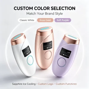 5-16J Adjustable Fluence Sapphire Ice-Cooling Painless Hair Removal Home-Use Device