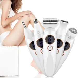 5 in 1 Lady Care Set Nose Eyebrow Bikini Hair Trimmer Waterproof Electric Shaver Women Epilator Facial Hair Remover Household