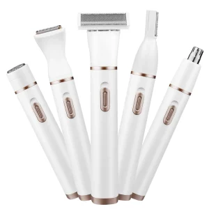 5 in 1 Men and Women Facial Shaver Electric Nose and Ear Trimmer Pubic Hair Removal Electric Eyebrow Razor