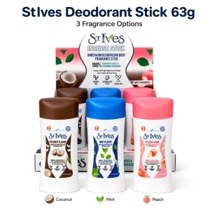 63g Underarm Deodorant Stick Body Fragrance Stick Long Lasting Antiperspirant Deodorant Coconut Mint Peach OEM ODM