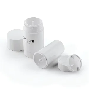 70ml White PP Plastic Refillable Deodorant Stick Container Twist Up Empty Antiperspirant Deo Tube Cosmetic Packaging