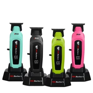 8000RPM High Speed Hair Clipper and Trimmer with Base USB C Rechargeable Hair Cutting Machine Professional Barber Tools