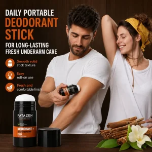 Advanced Naturally Derived Exosome Amber Sandalwood Woody Scent Aluminum Free Protective Deodorant Antiperspirant Stick