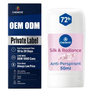 Anti Perspirant Deodorant Stick for Women with 72 Hour Sweat and Odor Protection Pearl Extracts Long Lasting Daily Use 50ml