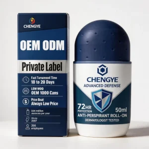 Antiperspirant Roll On Deodorant for Private Label OEM with Custom Scent and Low MOQ 72 Hour Protection 50ml