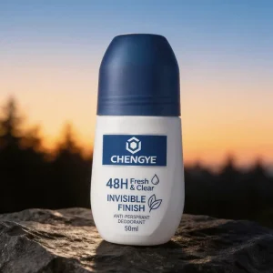 Antiperspirant Roll On Deodorant for Sensitive Skin with No White Marks Alcohol Free 48 Hour Odor Control Non Sticky 50ml