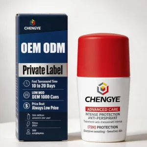 Antiperspirant Roll on Deodorant for Private Label OEM with Custom Formula and Low MOQ Hypoallergenic 50ml