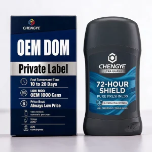 Antiperspirant Stick Deodorant for Private Label OEM with Custom Scent and Low MOQ 72 Hour Protection 50ml