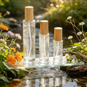 Artisan Premium Glass 100ml Square Empty Perfume Bottle Refillable Matte Finish Roller Sealed Labels DIY Fragrance Mist