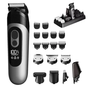 Beard Trimmer for Men Waterproof Electric Razor for Nose Body Face & Mustache Cordless Hair Clippers Shavers Grooming Kit