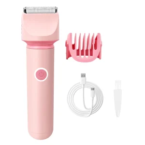 Bikini Trimmer for Women Electric Razors Shaver IPX7 Waterproof Rechargeable Facial and Pubic Hair Remover