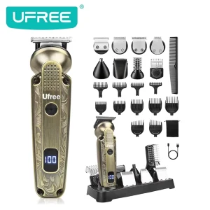 Bronze Electric Hair Clipper USB Rechargeable Washable Home Grooming Hair and Shaving Trimmer