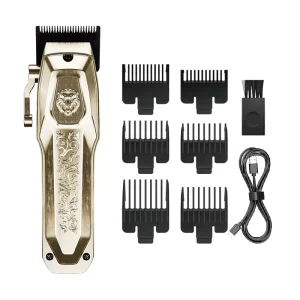 CC 5189 Men’s Professional Cordless Electric Hair Trimmer Custom USB Hair Clipper Stainless Steel Blade Safety Feature