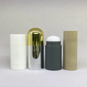 Choebe 15ml 30ml 50ml 75ml Luxury Round PP Plastic Replaceable Deodorant Stick Container Twist up Antiperspirant Tube