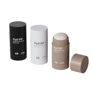 Choebe 75ml PP Plastic Push up Deodorant Stick Container Twist Up Body Balm BB Gel Tube Antiperspirant Cosmetic Packaging