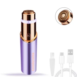 Conduroma Female Epilator Rechargeable Lady Hair Removal Shaver for Women Electric Facial Hair Remover for Women