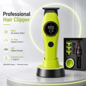 Cordless Hair Clipper for Self Cut Diy Home Haircut Rechargeable Electric Trimmer Adjustable Taper Lever Guide Comb Kit
