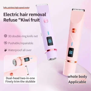 Cross border CT16 Model Dual Head Rechargeable Electric Hair Remover for Women Full Body Intimate Area Hair Trimmer