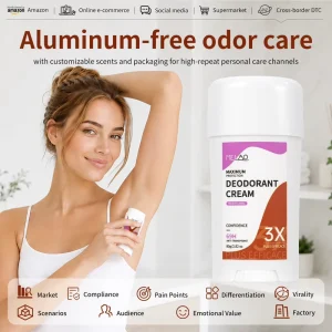 Custom Formula Underarm Protection Stick Fresh Feeling Smooth Skin Care Discoloration Correcting Antiperspirant Deodorant Stick