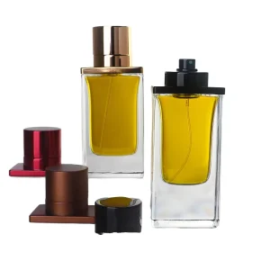 Custom Mold Rectangular Perfume Bottle Manufacturer Empty Unisex Perfume Bottle with Fine Mist Sprayer