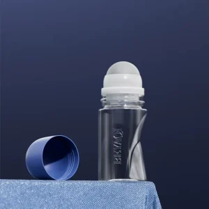 Custom Personal Care Antiperspirant 50ml Empty Cylinder Roller Ball Bottle PET Plastic Roll-On Deodorant Bottle
