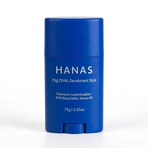 Custom Private Label 75g PP Plastic Deodorant Stick Container Twist Up Antiperspirant Packaging OEM
