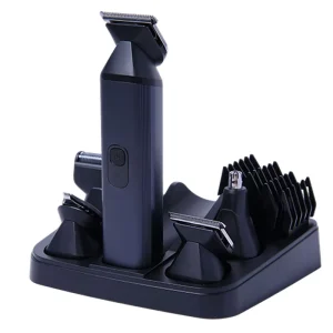 Customized 6 in 1 Black Nose Trimmer Rechargeable Men Hair Trimmer Professional Cordless Barber Clippers
