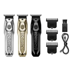 Cuyon Factory Supply Hair Removal Machine Professional Metal Cordless Electric Hair Clippers Trimmers for Men