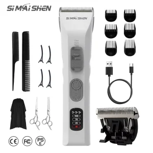 D9 Private Branding Strong Power Hair Cutter Multifunction Electric Hair Clipper Blade Replaceable Type C Hair Trimmer