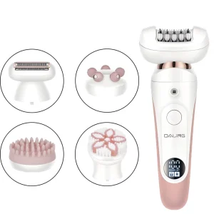 DALING DL 6048 5 in 1 Women’s Full Body Waterproof Professional Epilator Painless Safety Body Face Leg Epilator