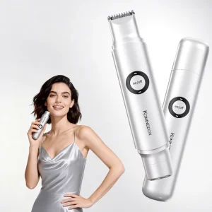 Dual-Head Women’s Hair Trimmer Electric Shaver Pubic Bikini Trimmer Hair Remover Wet Dry USB Rechargeable Razor