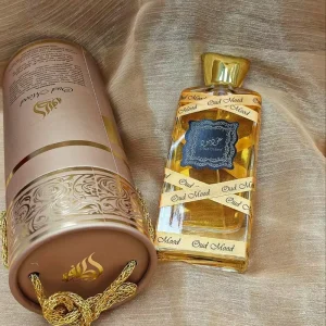 Dubai Fragrance Saudi Arabian Perfume Liquid Long Lasting Richly Scented Unisex High End Brown Paper Tube Ribbon Gift Box