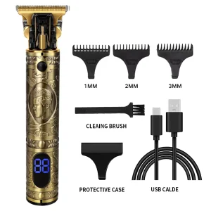 Easy to Carry Cordless USB Rechargeable Hair Trimmer Multifunctional Electric Cutter Body Face Haircut
