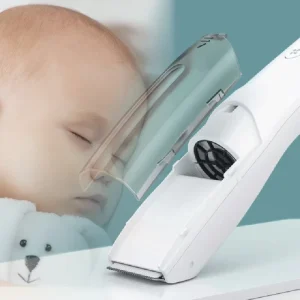 Electric Baby Hair Clipper Trimmer IPX7 Waterproof USB Chargeable 500mAh Battery 5W 45 Minute Service Time Automatic Vacuum