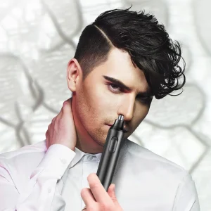 Electric Nose Hair Trimmer Implement Shaver Facial Nose Hair Scissors Neck Eyebrow Shaver Clean Trimmer Razor Remover