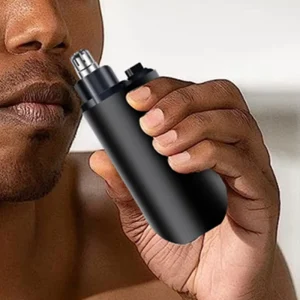 Electric Nose Hair Trimmer Men’s Nose Ear Remover USB Rechargeable Automatic Waterproof Washable Portable Household Plastic