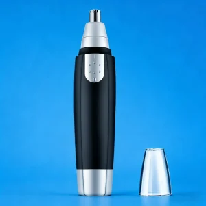Electric Nose Hair Trimmer for Men Safe Face Care Shaving Ear Hair Removal Razor Battery Powered Household Car Use