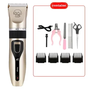 Electric Pet Clipper Dog Hair Clipper for Dogs Rechargeable Trimmer Haircut Cat Hair Cutting Remover Machine Grooming Kit