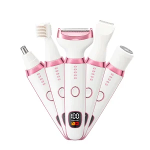 Electric Razor for Women 5 in 1 Rechargeable Painless Body Razors and Facial Hair Remover for Bikini Leg Body Face Underarm