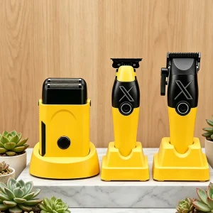 Electric Rechargeable Cordless Salon Hair Clippers Strong Magnetic Brushless Motor Li Po Battery Plastic Phantom Blade 2.0