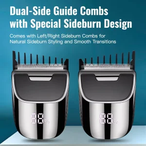 Electric Self service Hair Clippers Mini Waterproof Cordless Head Trimmer Curved Blade Hair Cutting Machine for Man