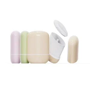 Empty Oval PP Deodorant Stick Container Bottom Fill Custom Logo Antiperspirant Sunscreen Balm