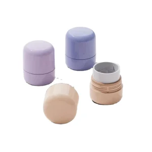 Empty Wide Airtight PP Deodorant Tube Round Refillable Antiperspirant Blush Foundation Packaging Custom Logo