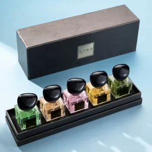 Flower Story 5 Pcs Perfume Gift Set Unisex Light Scent Long Lasting Fragrance For Men & Women