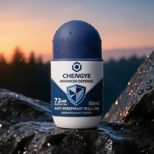 Gentle Antiperspirant Roll On Deodorant for Sensitive Skin with Antibacterial Alcohol Free 72 Hour Odor Control Non Sticky 50ml