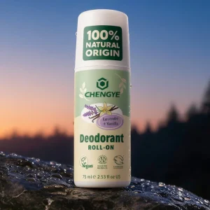 Gentle Natural Deodorant Roll On Lavender Vanilla for Sensitive Skin Aluminum Free Vegan Cruelty Free Long Lasting 75ml